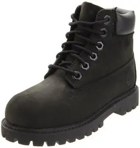 Toddler's Timberland 6 In. Premium Boot Black Nubuck