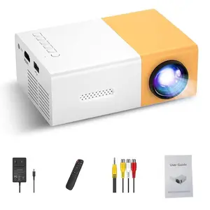 Powerful Mini Projector Portable Home Theater Powerful Native Support HDMI USB Connection Small Size for Outdoor Movie Night POWERFUL
