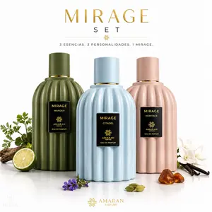 Unisex's Amaran Mirage Luxury Eau De Parfum Bundle Set - 3 x 100ml Bottles (Wander, Citadel, Heritage) - Long-Lasting Fragrance Collection