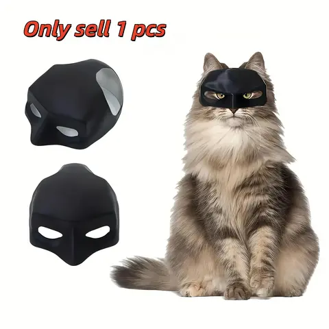 Pet Superhero Masks for Cats, Lightweight Durable Plastic Material, Fun Role-Playing Photo Props, Ideal for Costume Parties & Photoshoots