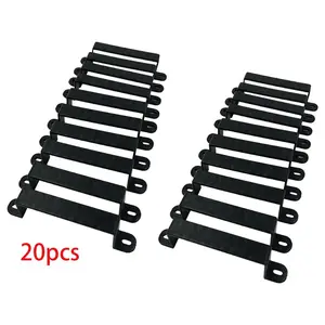 20 Pack Fence Panel Brackets Stop Rattling & Banging in Wind | Fence Stabilizer & Theft Protection & Security for Concrete & Wooden 4x4 Posts Stability