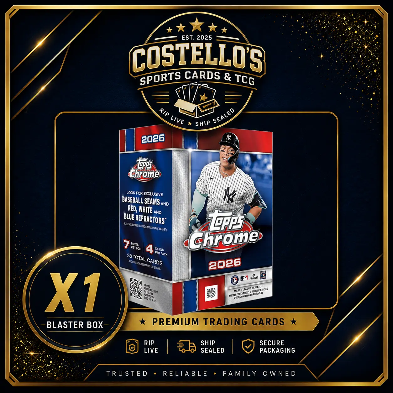 2026 Topps Chrome Baseball Blaster Box