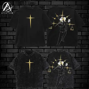 JJK Higuruma Hirumi Graphic Tee – Dark Anime Streetwear Shirt, Manga Merch, Vintage Washed Anime T-Shirt, Oversized Otaku Fashion Apparel, Viral Anime Shirt for Men & Women Fans