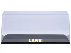 AUTOart 90038 1/18 Scale Model Car Collectible Display Boxes - Durable Storage Organizer, Multilayer, 6x6x14in Size, Black Plastic Base, Gold LBWK Logo, Acrylic Top, Fits 1/24 Scale Models, Covered Cabinet