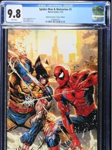SM & WOLVRINE #1 KIRKHAM EXCL. VARIANT - CGC 9.8