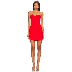 Amanda Uprichard X REVOLVE Sabine Mini Dress in Crimson