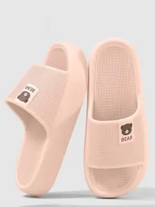 Women's Summer Casual Home Slippers, Thick Sole Comfortable Couple Lightweight Durable Toe-Exposed Men's Sandals, Eva Material, Non Slip Slippers