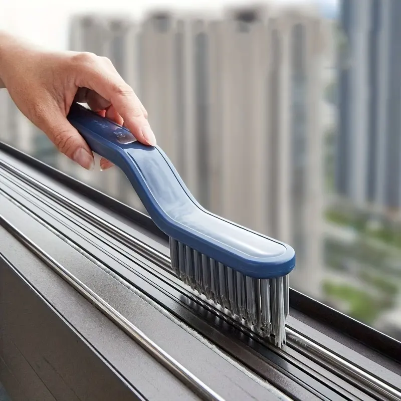 1PC Bathroom crevice brush, bathroom kitchen fine seam brush, cleaning brush, multifunctional window crevice groove dust brush, hard brush, Bathroom Cleaning Tool