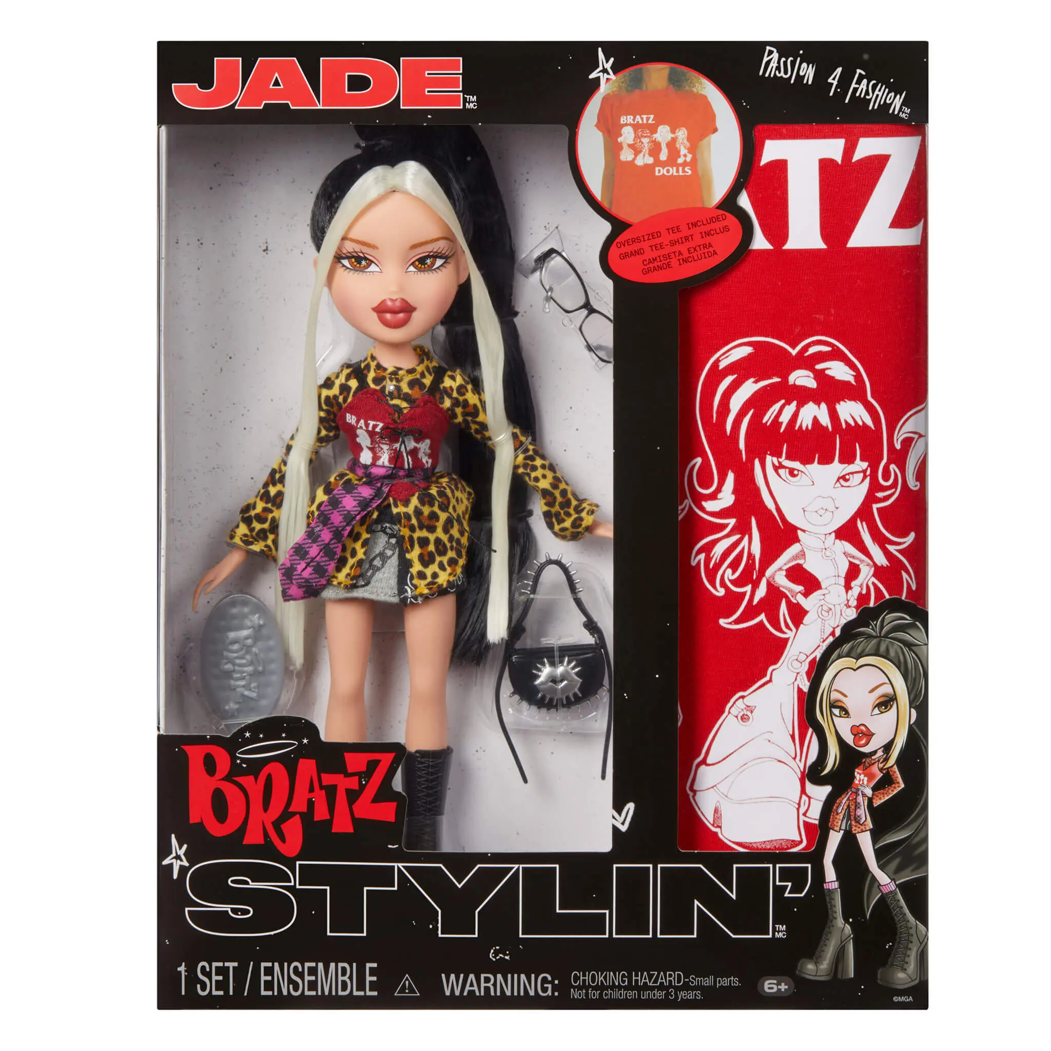 Bratz Stylin' Jade Fashion Doll with Customizable T-Shirt for You and Accessories Bratz Stylin' Jade Fashion Doll with Customizable T-Shirt for You and Accessories
