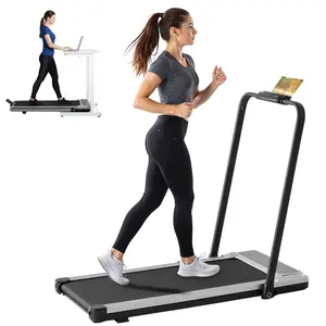 3-in-1 Under Desk Treadmill: Compact, Portable & Quiet Walking Pad for Home and Office | Armless, Foldable Design