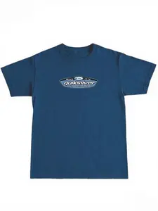 Youth & Adult Vintage 90s Quiksilver Performance Flight Shirt, Unisex Round Neck Surf Shirt, Fashion Essential for Summer, Casual Fitted Style Top