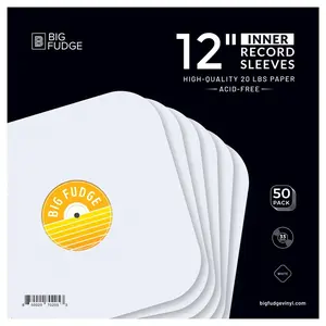 Vinyl Record Inner Record Sleeves - Acid-Free Paper & Round Corners