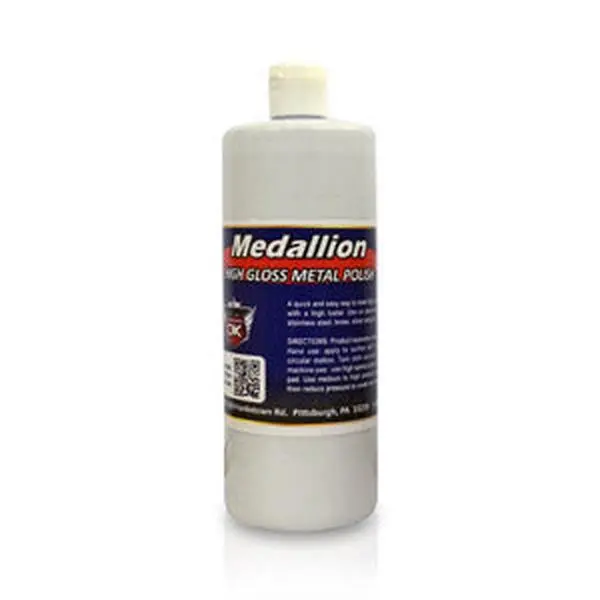 Detail King Medallion High Gloss Chrome Polish - Liquid Chrome & Metal Cleaner for Aluminum, Stainless Steel, Single Apply Restores Brilliant Shine, Creates Polished Finish