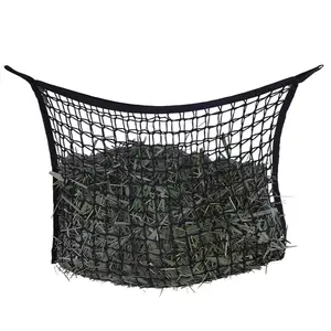 Large Capacity Durable Hay Bag with Handle, 1 Count Slow Feed Net for Equines, Hay Feeder Bag for Horses, Sheep, Donkeys, Feeding Tools