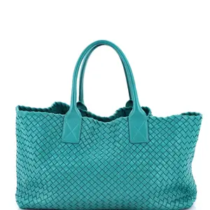 Pre-owned Bottega Veneta Leather Tote Bags REBAG Cabat Tote Intrecciato Nappa Medium by Rebag
