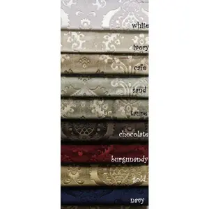 Brocade Damask Velvet Fabric, 58 Inch in Width, Ideal Embossed Material for Home Décor
