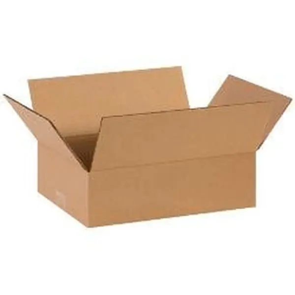 Box Partners 1484 Cardboard Corrugated Boxes, 14 in x 8 in x 4 in, Quality Standard Strength for Office Postal Supplies
