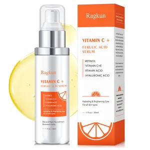 Ragkun-Super C Serum | Anti-Aging Vitamin C Serum for Firming, Lifting & Hydrating Mature Skin | Dark Spot Corrector with Hyaluronic Acid | Wrinkle Reduction 1.7 fl.oz