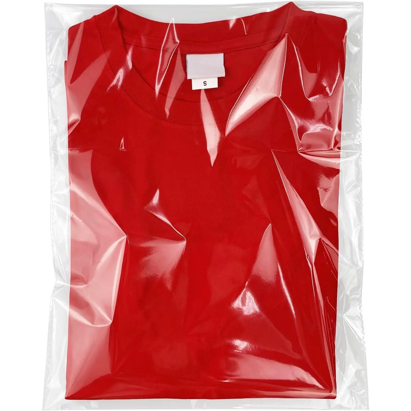 Clear Resealable Cellophane Plastic Bags Self Adhesive for Packaging Shirts, Clothing and Products,50 Pcs 10x14 Inches Self Sealing Cellophane Bags