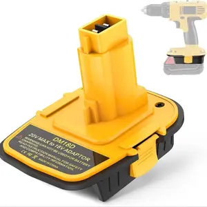 Lithium Ion Battery Converter, Battery Adapter, Cordless Tool Accessories for Dewalt 18V 20V Lithium Battery & Milwaukee 18V Lithium Battery