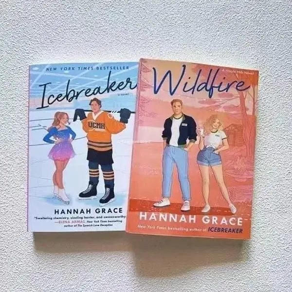 Hannah Grace Maple Hills Series Book Box Set Bundle - 2 New York Times Bestselling English Paperback Sports Romance Novels: Icebreaker, Wildfire, Found Family Vibe, Golden Retriever Heroes, Perfect Aesthetic