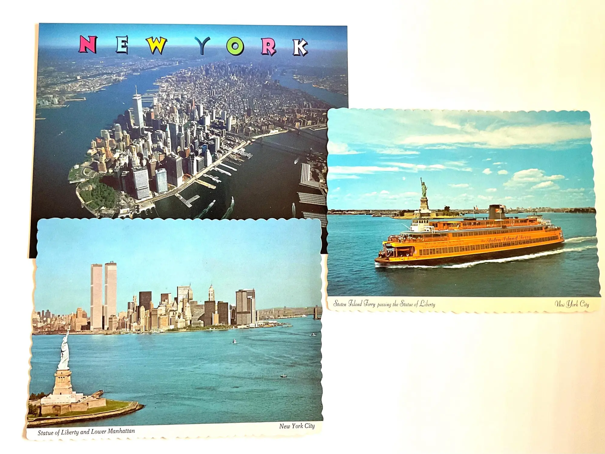 RARE Twin Towers Postcards, Vintage World Trade Center NYC Postcards!