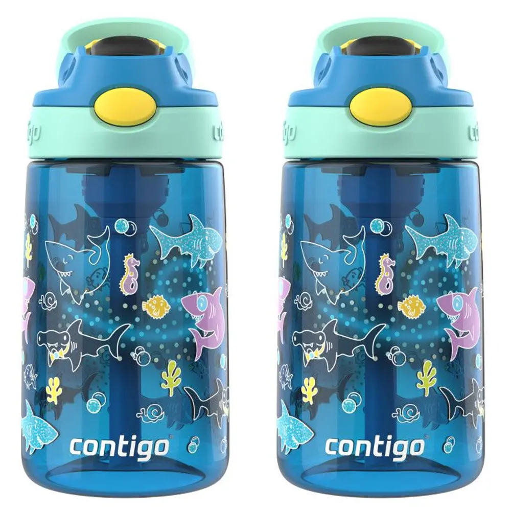 Contigo Kid's 14 oz. Aubrey AutoSpout Straw Water Bottle 2-Pack