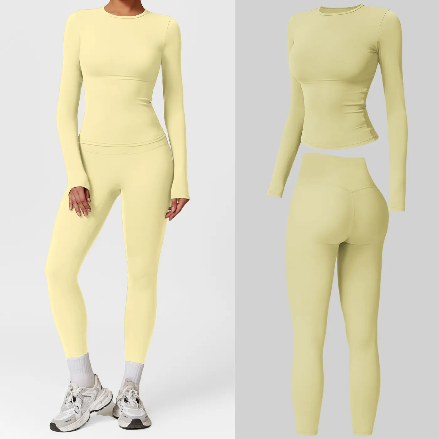 Long Sleeve Set - Goose Yellow