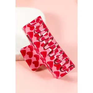 CHECKERED HEART CLIP
