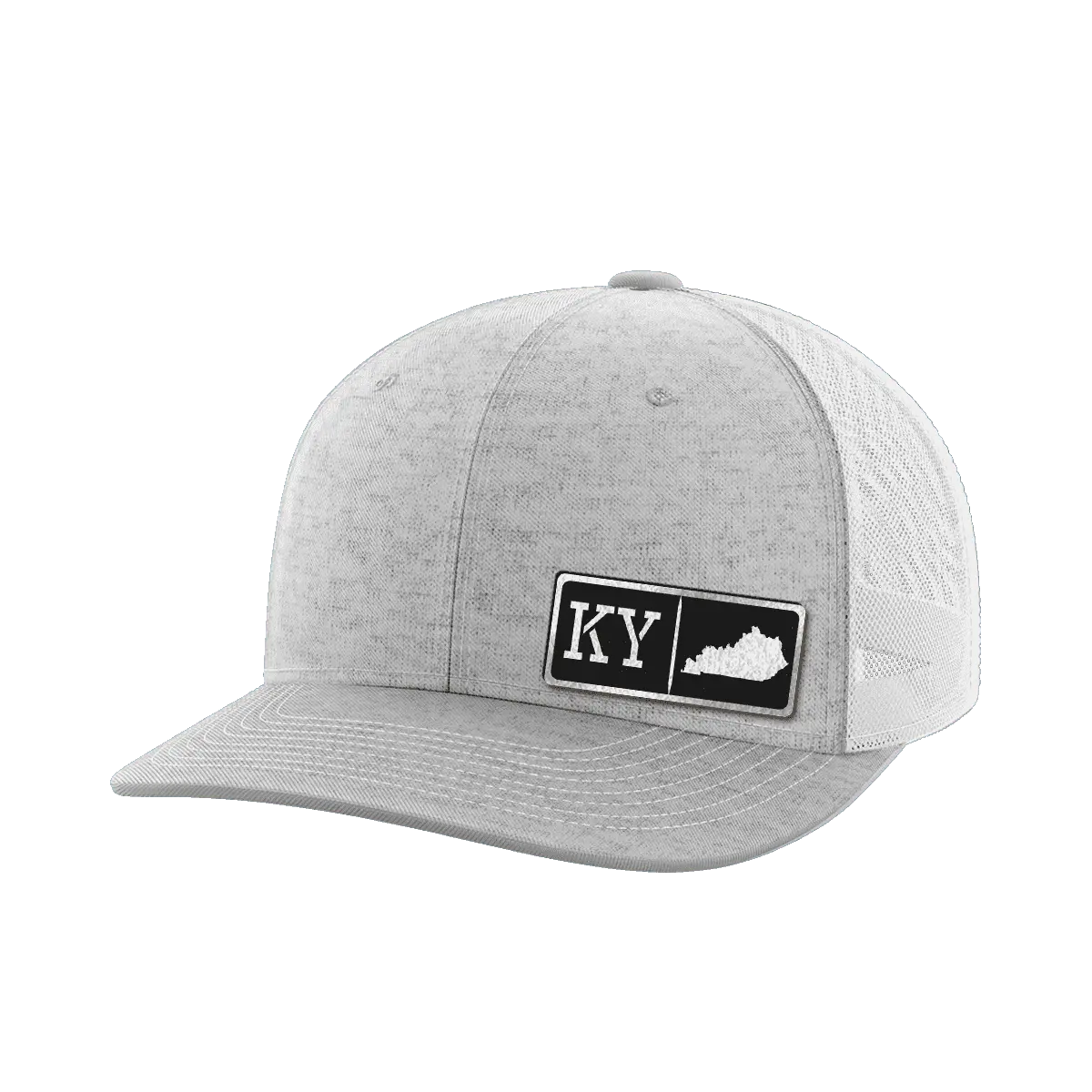 Kentucky Homegrown Hats Premium Leather Patch Trucker Hats Mesh Back Snapback