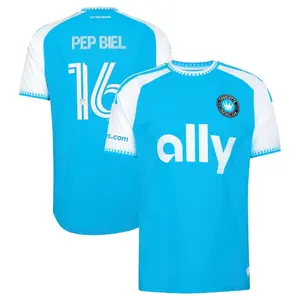 Unisex Soccer Pep Biel Charlotte FC 2026 Carolina Kit: Crowns Up On-Field Jersey - Blue