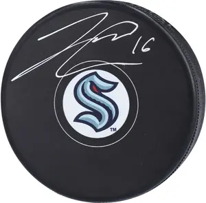 Jared McCann Seattle Kraken Autographed Hockey Puck - Fanatics Authentic Certified
