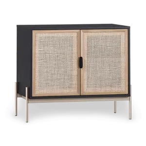 Avida Modern Scandinavian Rattan Caning Sideboard Cabinet