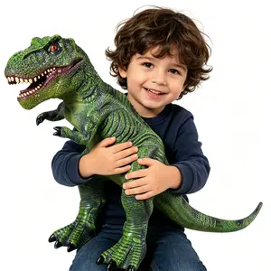 28" Soft Inflatable Tyrannosaurus Rex, Large Dinosaur Toy for Boys & Girls, Dino Party Favors