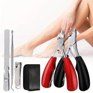 5Pcs Professional Nail Clippers Set for Ingrown & Thick Nails,Heavy Duty Toenail Clippers for Seniors,Men,Women,Beauty & Personal Care