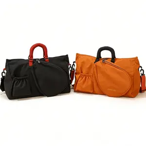 Large Capacity Tennis Bag Fashion Gym Bag Waterproof Crossbody Travel Bag Mommy Bag Multi-Functional Bag