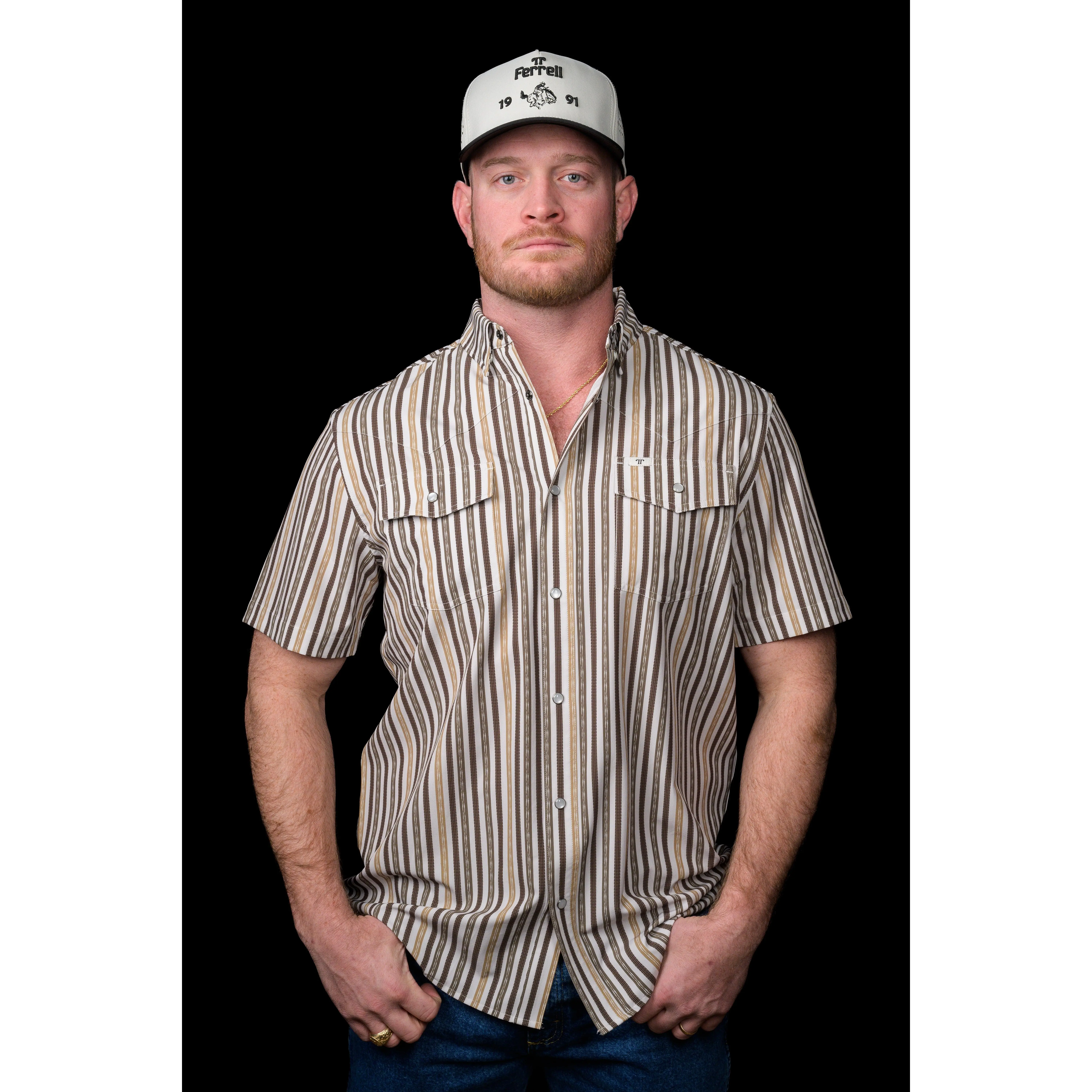 The Wyatt - Green Short Sleeve Snap (FINAL SALE)