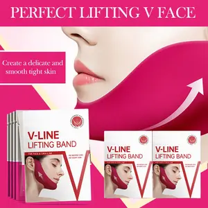 V-Line Lifting Mask Double Chin Reducer Hydrogel Collagen with Niacinamide Centella Asiatica Hydrating Anti-Aging Sensitive Moisturizer for All Skin Types No Need to Wash Body Care Hypoallergenic