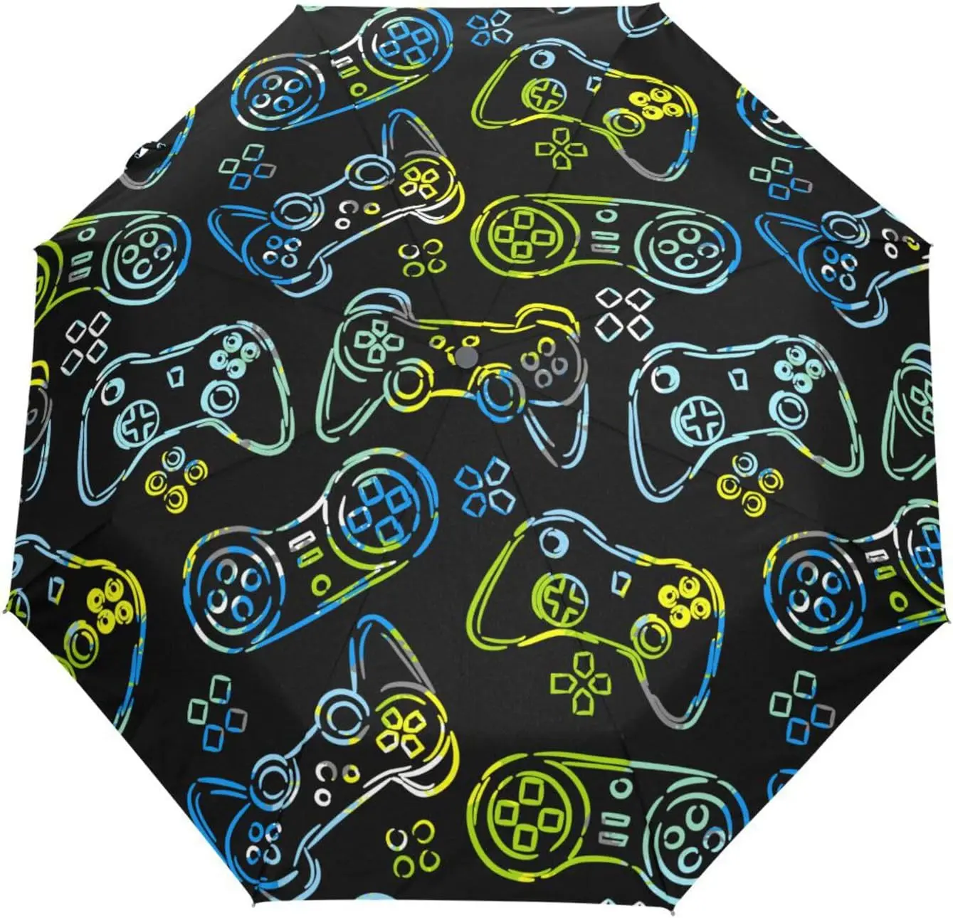 Automatic Umbrella One Touch Auto Open and Close Button Compact Travel Umbrella for Women Men