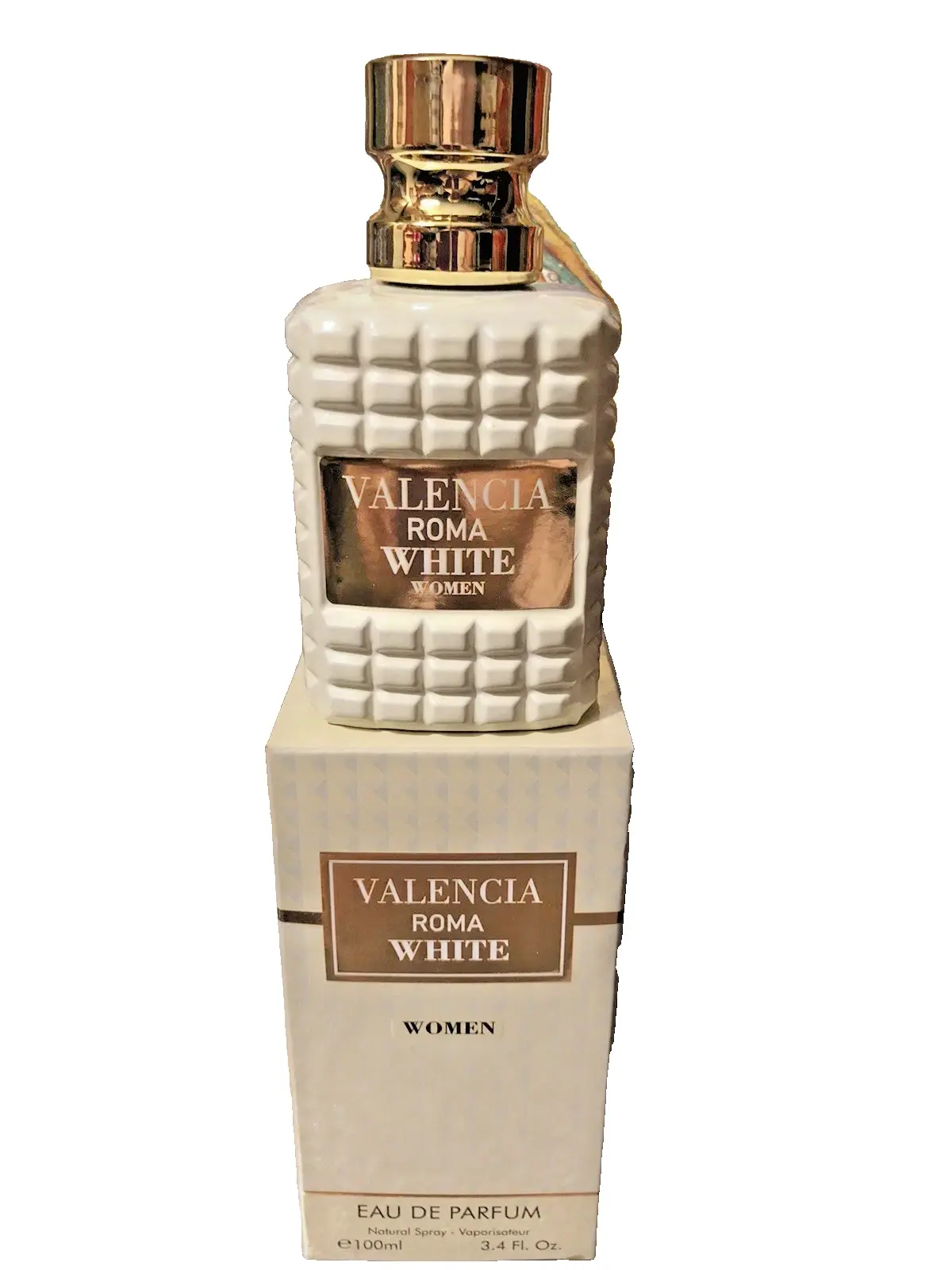 Royal Collection Valencia Roma White Eau de Parfum Spray - Women's Perfume, Perfumes for Women, 3.4 fl oz (100 mL)