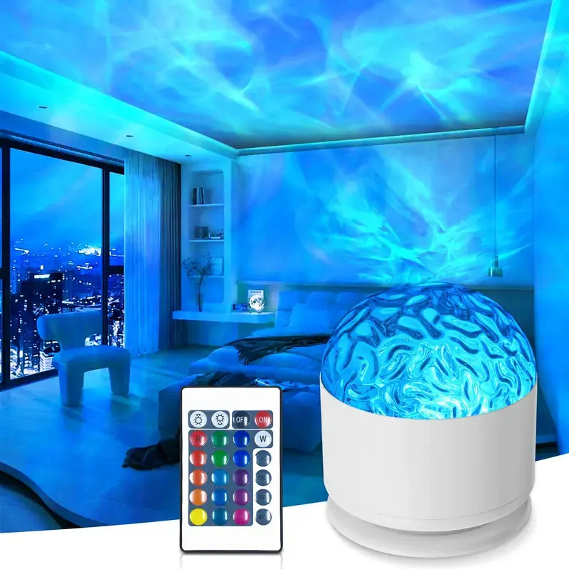 2 in 1Aurora Light Projector with Star Galaxy, Northern Lights, Remote Control, USB Rechargeable Night Light for Bedroom, Living Room, Home Decor fairy lamp