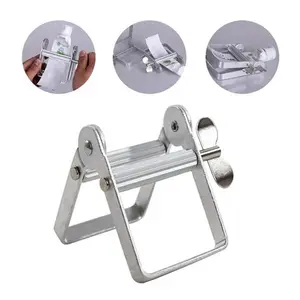 Toothpaste Squeezer, Metal Tube Roller, Rotating Toothpaste Dispenser, Tube Squeezer, Stainless Steel Squeezer