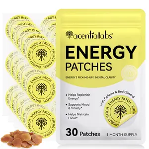 Aceternalabs Energy Patch 30pcs, Contains Caffeine & Ginseng, Boosts Focus & Energy Levels, Ideal for Daily Use, Energy Booster