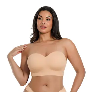 SHAPELLX Bare Essentials AirSlim VersaFit Seamless Strapless Non-slip Wire-free Versatile Back Smoothing Bra