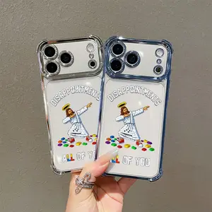 This Transparent and Creative Pattern Phone Case with Four Corner Airbags Is Suitable for iPhone 17 Pro Max, 16, 15, 14, 13, 12, 11 Pro Max. Made of Soft TPU Material, It Is an Excellent Gift Choice. It Offers Shockproof and Anti-slip