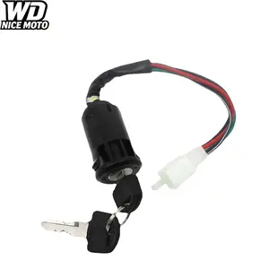 WD NICE MOTO 1pc 50cc-250cc Motorcycle Ignition Switch with Keys, Scooter Accessories, Replacement Parts for Quad Dirt Bike, Atv On/off