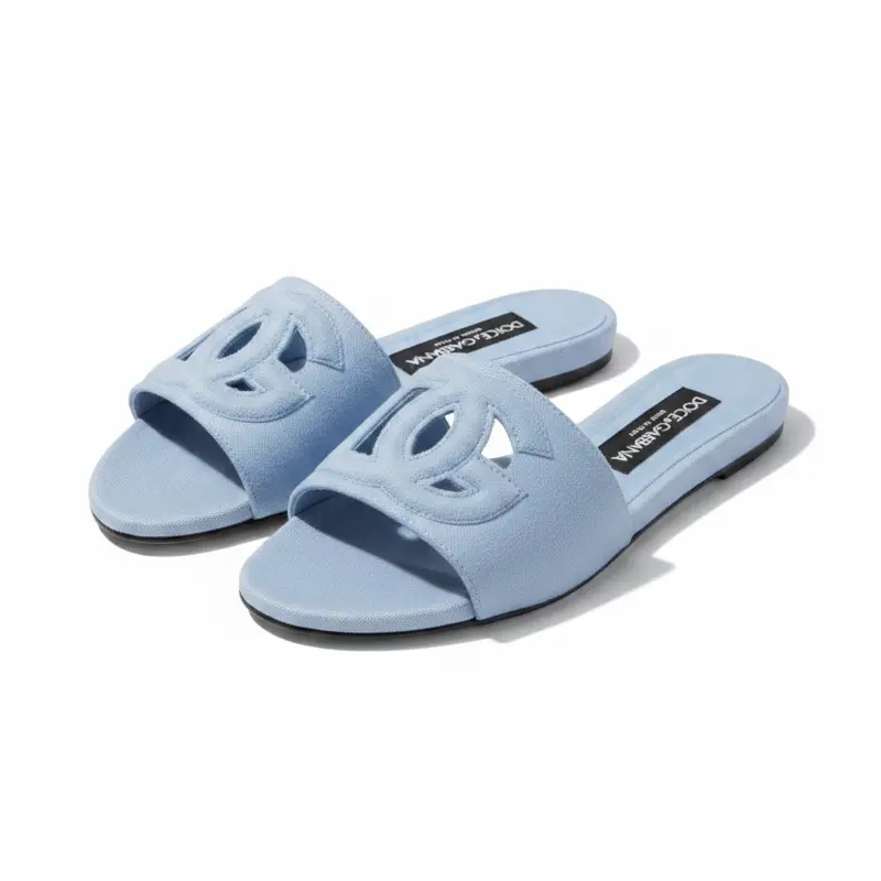 Dolce & Gabbana Leather Bianca Sandals Size 36.5