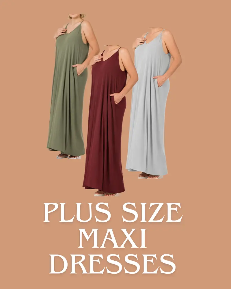 knee length dresses for ladies Plus Size A Line Flowy Dresses Long Sleeve V Neck main image 0