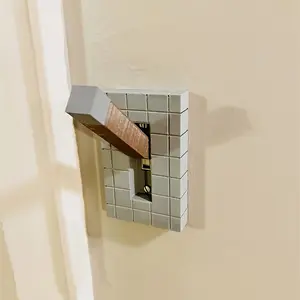 3D Printed Flip Handle Light Switch Cover, Decorative Switch Plate for Gaming Rooms, 3D Printed Design, Compatible with Standard Toggle Switches