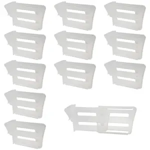 12Pcs Fridge Space Allocator, Refrigerator Side Door Divider Kitchen Refrigerator Shelf Refrigerator Organizer Dividers Classification Partition Boards